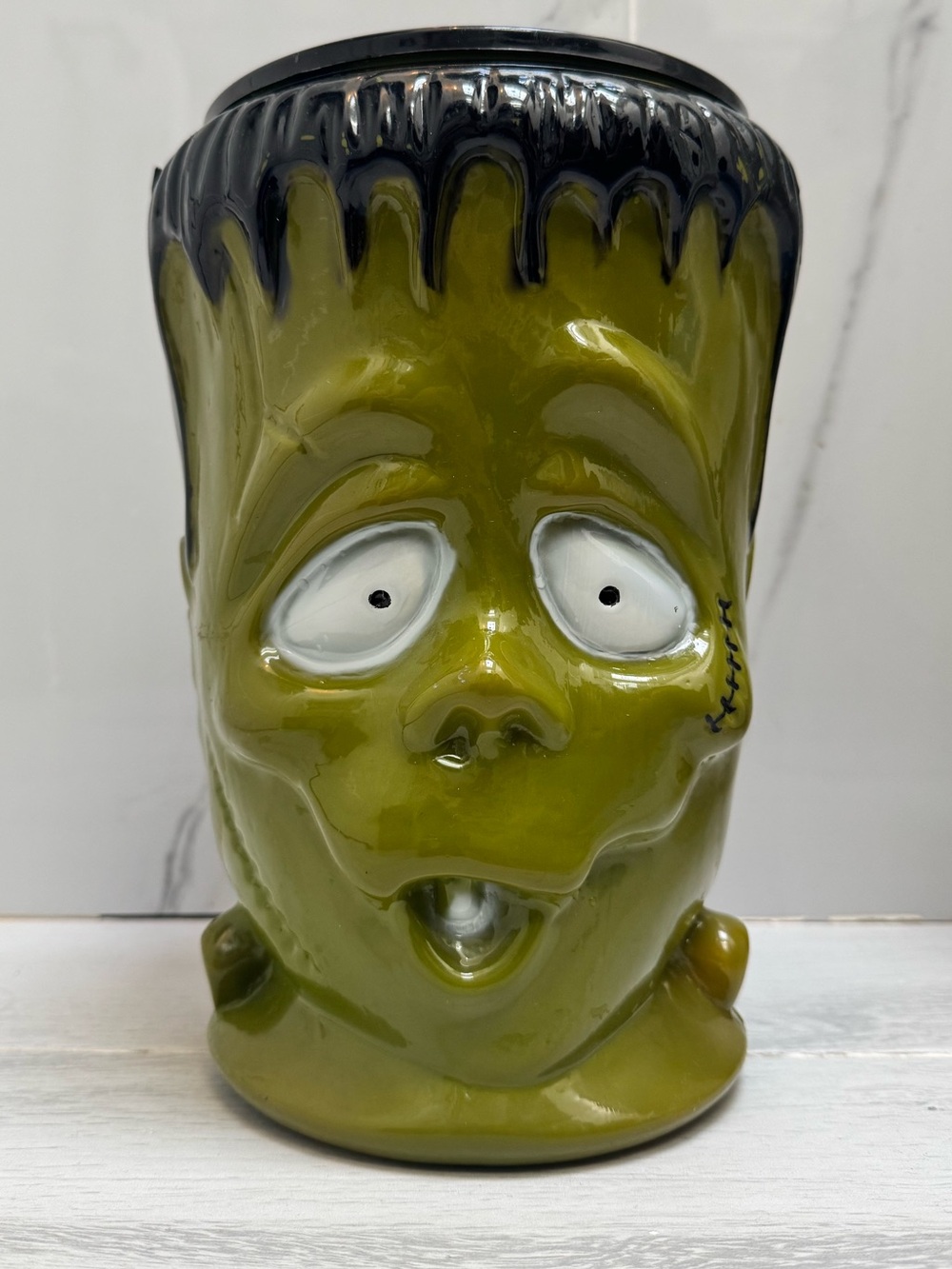 Frankenstein Monster Halloween Candy Bucket 10” tall